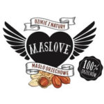 Logo producenta masła orzechowego Maslove